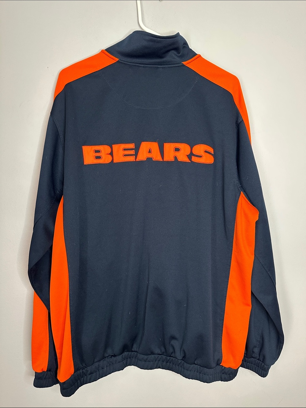 Chicago Bears NFL Navy and Orange Logo Full Zipper size XL - Picture 3 of 5